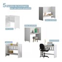 Ver imagem 4 de Mini Berço Chiquerinho com Colçhão 5 em 1 em Mdf Rubi:branco