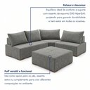 Ver imagem 7 de Sofá de Canto Modulado com Puff e Base Madeira Maciça 270CMX220CM Lisboa