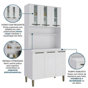 Ver imagem 5 de Armário para Cozinha 6 Portas 93cm Atraente Branco