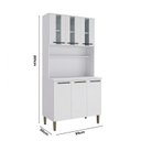 Ver imagem 3 de Armário para Cozinha 6 Portas 93cm Atraente Branco