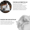 Ver imagem 6 de Escultura Estátua Decorativa Pantera Ataque Sala de Estar 22cm:branco Brilho