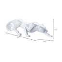 Ver imagem 5 de Escultura Estátua Decorativa Pantera Ataque Sala de Estar 22cm:branco Brilho