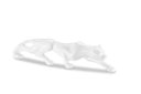Ver imagem 1 de Escultura Estátua Decorativa Pantera Ataque Sala de Estar 22cm:branco Brilho