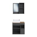 Ver imagem 7 de Armários Modulares de Banheiro Crart-CON012 2 Portas 1 Gaveta MDP 60cm Grafite Multimóveis