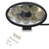 Kit 100 Faróis Led Oval 8 Led 24w 12v 24v Branco Jeep Trator - 3