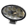 Kit 100 Faróis Led Oval 8 Led 24w 12v 24v Branco Jeep Trator - 6