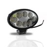 Kit 100 Faróis Led Oval 8 Led 24w 12v 24v Branco Jeep Trator - 1