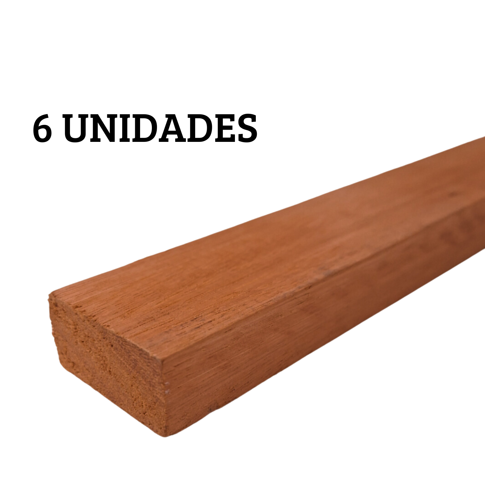 6 Ripas Sarrafos Eucalipto 2x4x100cm Aplainado Artesanato - 3