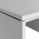 Ver imagem 6 de Mesa Escritório 2 Lugares 1,10m X 1,40m Pés Painel F5 Office Cor:cinza