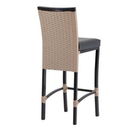 2 Banqueta Cannes em Alumínio Corda Náutica Para Edícula, Balcão, Mesa de Jantar Trama Original - 2
