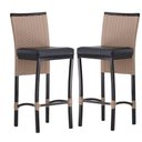 Ver imagem 1 de 2 Banqueta Cannes em Alumínio Corda Náutica Para Edícula, Balcão, Mesa de Jantar Trama Original