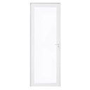 Ver imagem 1 de Porta de Alumínio Branco com Vidro Inteiro 8mm Cmc Linha Elegance- 2.10 (a) X 0.80 (l)-lado Esquerdo