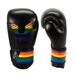 Luva de Boxe Muay Thai MKS Energy Pride Line - 2 Opções de Cores - Preto - 10 Oz - 3 Luva de Boxe Muay Thai MKS Energy Pride Line - 2 Opções de Cores - Preto - 10 Oz - 3