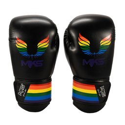 Luva de Boxe Muay Thai MKS Energy Pride Line - 2 Opções de Cores - Preto - 10 Oz - 1 Luva de Boxe Muay Thai MKS Energy Pride Line - 2 Opções de Cores - Preto - 10 Oz - 1