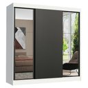 Ver imagem 3 de Guarda-roupa Casal Madesa Reno 3 Portas de Correr com Espelhos