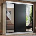 Ver imagem 1 de Guarda-roupa Casal Madesa Reno 3 Portas de Correr com Espelhos