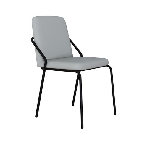 Cadeira Bloom Fixa C-4 Pes S-braco 490x580x850 Mm com 1 Un Courino Saturno Off White Courino Saturno