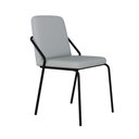 Ver imagem 1 de Cadeira Bloom Fixa C-4 Pes S-braco 490x580x850 Mm com 1 Un Courino Saturno Off White Courino Saturno