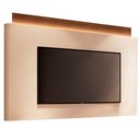 Ver imagem 7 de Conjunto Painel C/led Nobre e Bancada Ária Tv até 85 Polegadas Off White/castanho G26 - Hb Móveis