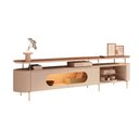 Ver mais imagens de Conjunto Painel C/led Nobre e Bancada Ária Tv até 85 Polegadas Off White/castanho G26 - Hb Móveis