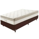 Ver imagem 1 de Cama Box Marrom e Colchão King Best Molas Ensacadas Solteiro 88x188x33 Anjos