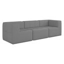 Ver imagem 1 de Sofá Modulado 3 Lugares 231cm Espuma D33 Multimóveis Cr45354 Cinza