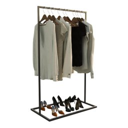 Cabideiro Closet Reforçada 170cm Expositora Bermudas Technox - 2