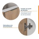 Ver imagem 7 de Balcão Planejado Suspenso 1 Porta 30cm sem Tampo Ipanema CabeCasa MadeiraOriginals Branco/Acácia