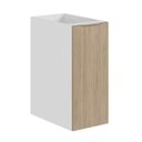 Ver imagem 2 de Balcão Planejado Suspenso 1 Porta 30cm sem Tampo Ipanema CabeCasa MadeiraOriginals Branco/Acácia