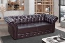 Ver imagem 2 de Namoradeira Chesterfield 186cm Marrom com Capitonê