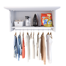 Armário Multiuso Suspenso com Cabideiro Delta - Branco - 4