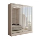 Ver imagem 3 de Guarda-roupa Solteiro Swift 2 Portas 2 Gavetas com Espelho Branco - Panorama Móveis