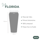 Ver imagem 3 de Vaso Grande Vitrificado 100cm Fibra de Vidro Champagne