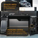 Ver imagem 7 de Mesa Gamer XT Racer CONTROL Politorno Com Espaço Para Gabinete Preta