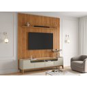Ver imagem 1 de Rack Flip com Painel Supremo 2.2 4 Portas Tv 85 Polegadas - Off White/cinamomo