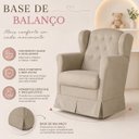 Ver imagem 6 de Poltrona Amamentação em Balanço com Puff em Suede Premium