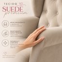 Ver imagem 5 de Poltrona Amamentação em Balanço com Puff em Suede Premium