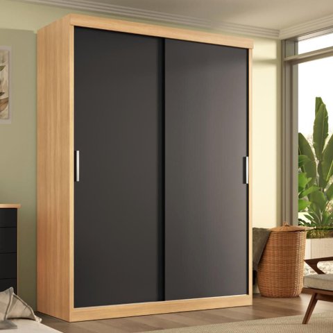 Guarda Roupa Roma 2 Portas Corre 2gav Teka/onix