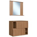 Ver imagem 1 de Gabinete Banheiro 75cm para Cuba e Espelheira Tunís Mel F10 - Mpozenato