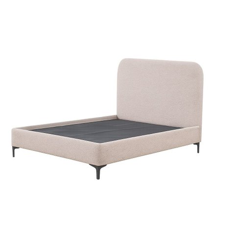 Caixa Box Dual Confort com Cabeceira Bege Escuro 142x190x22cm