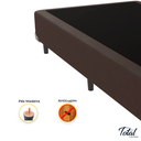 Ver imagem 3 de Cama Box Casal Bipartida Suede Marrom