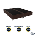 Ver imagem 4 de Cama Box Casal Bipartida Suede Marrom
