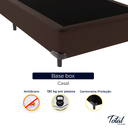 Ver imagem 2 de Cama Box Casal Bipartida Suede Marrom