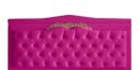 Ver imagem 2 de Kit Helena Cabeceira de Cama Painel e Calçadeira Baú King 195 Cm Suede Rosa Pink Eli Móveis e Decora