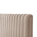 Ver imagem 4 de Cabeceira Cama Box Queen 1,60m Estofada Havai Veludo Bege