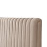 Cabeceira Cama Box Queen 1,60m Estofada Havai Veludo Bege - 4