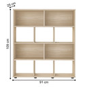 Ver imagem 2 de Estante Organizadora 10 Nichos Materona Naturale