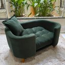 Ver imagem 4 de Sofá Caminha Pet Luxo em Sued Premium:verde Musgo