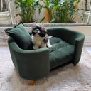 Ver imagem 2 de Sofá Caminha Pet Luxo em Sued Premium:verde Musgo