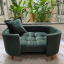 Ver imagem 3 de Sofá Caminha Pet Luxo em Sued Premium:verde Musgo